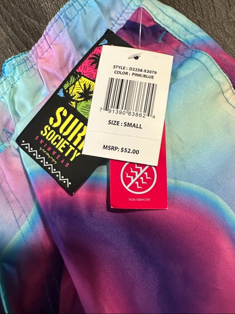 Surf Society colorful print swim shorts s